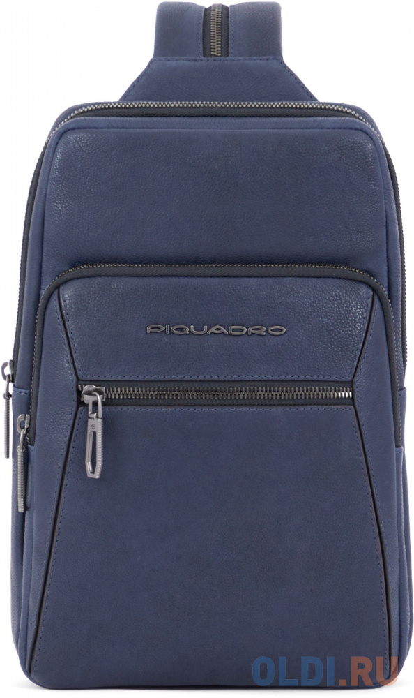 Рюкзак слинг Piquadro Rhino CA6247W118/BLU синий кожа CA6247W118/BLU - фото 1
