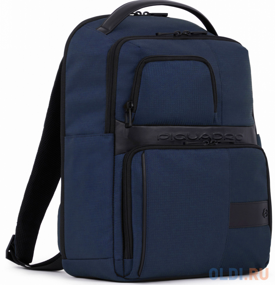 Рюкзак слинг Piquadro Wollem CA5751W129/BLU синий полиэстер/натур.кожа CA5751W129/BLU - фото 9