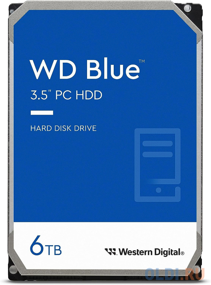 6TB WD Blue (WD60EZAX) {Serial ATA III, 5400 rpm, 256Mb buffer} - фото 1