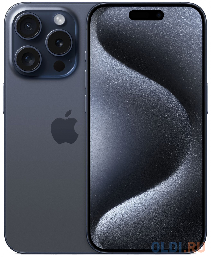 

Смартфон Apple A3101 iPhone 15 Pro 128Gb синий титан моноблок 3G 4G 6.1" iOS 17 802.11 a/b/g/n/ac/ax NFC GPS