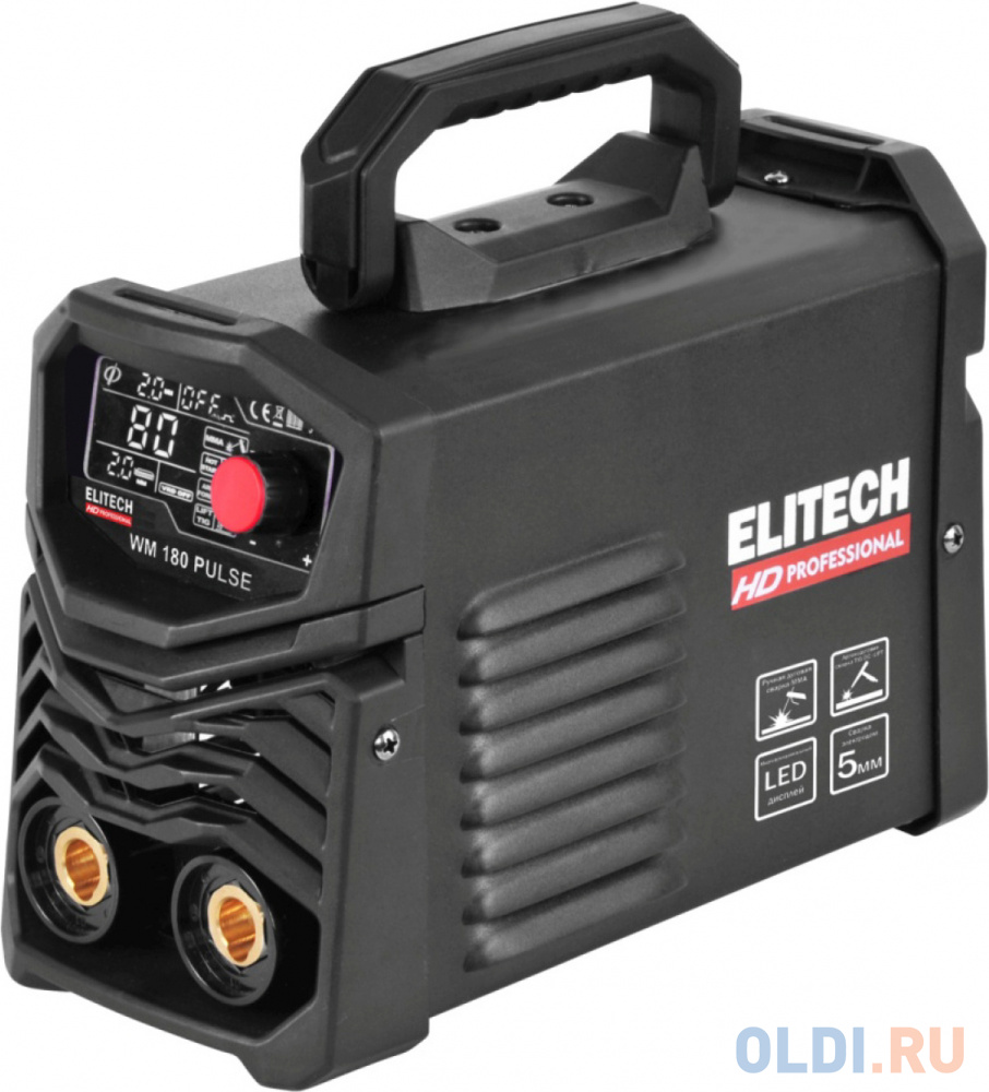 

Сварочный аппарат Elitech WM 180 Pulse инвертор MMA,TIG-Lift 5.8кВт