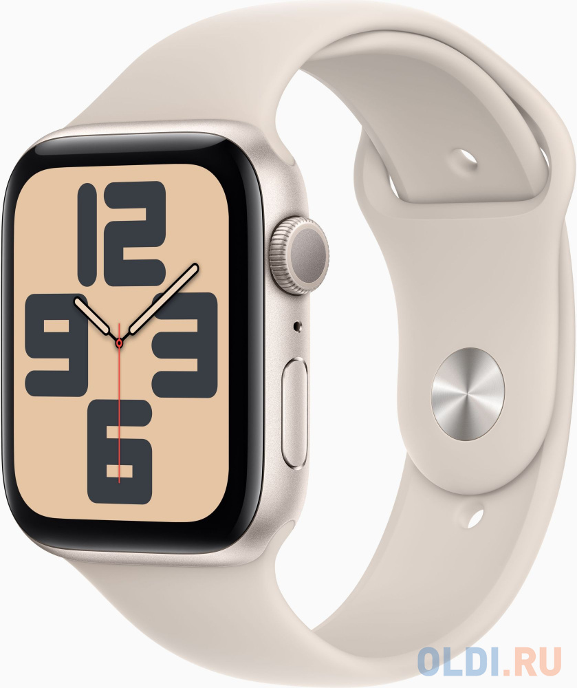 

Смарт-часы Apple Watch SE 2023 A2723 44мм OLED корп.сияющая звезда Sport Band рем.сияющая звезда разм.брасл.:S/M (MRE43LL/A)