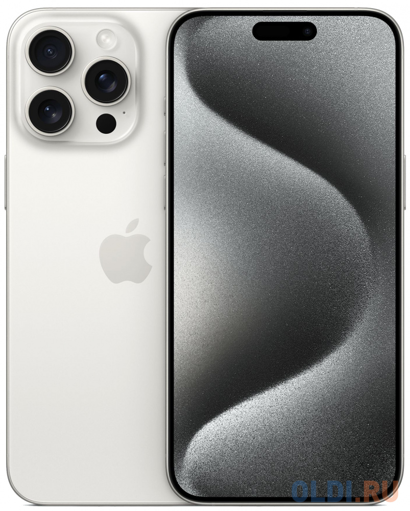 Смартфон Apple A3105 iPhone 15 Pro Max 256Gb белый титан моноблок 3G 4G 1Sim 6.7