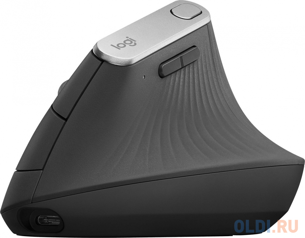 

Мышь Logitech MX Vertical черный/серебристый оптическая (4000dpi) беспроводная BT/Radio USB (4but)