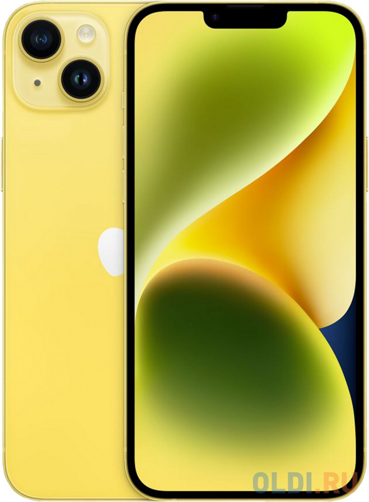 

Смартфон Apple A2886 iPhone 14 Plus 128Gb 6Gb желтый моноблок 3G 4G 1Sim 6.7" 1284x2778 iOS 16 12Mpix 802.11 a/b/g/n/ac/ax NFC GPS TouchSc Protec