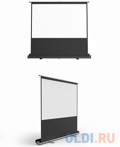 Экран для проектора S'OK SCPSF-203x152 100'' 4:3 переносной, напольный, ручной, черный - фото 2