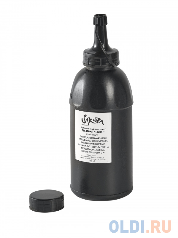 

Заправочный комплект тонера с чипом Sakura ZKTN-420X для Pantum , черный, 392гр. ( в комплекте 2шт )