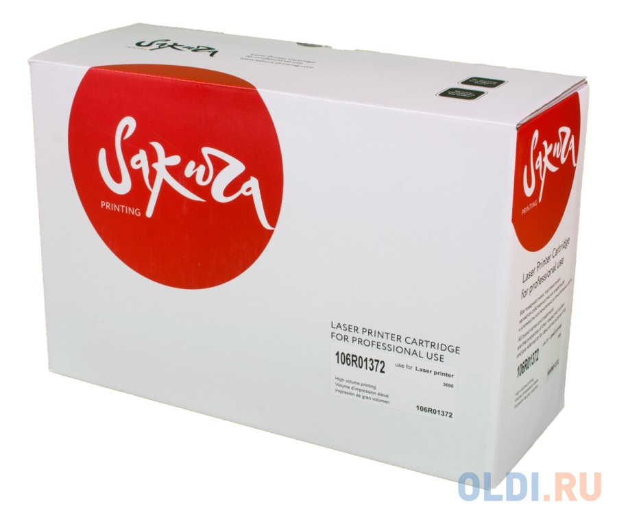 

Картридж Sakura 106R01372 для XEROX Phaser3600, черный, 20000 к.