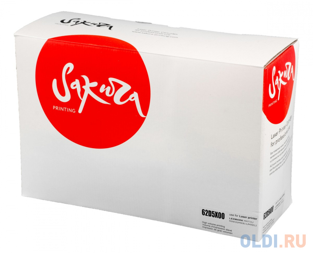 Картридж Sakura 62D0XA0/62D5X00 для Lexmark MX711/MX810/MX811/MX812, черный, 45000 к.