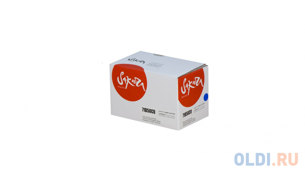 Картридж Sakura 71B50C0 для Lexmark CS317dn/CS417dn/CS517de/CX317dn/CX417dn/CX417de/CX517de, голубой, 2300 к.