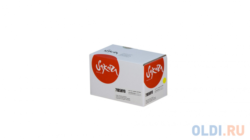 

Картридж Sakura 71B5HY0 для Lexmark CS417dn/CS517de/CX417de/CX517de, желтый, 3500 к.
