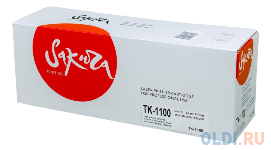 Картридж Sakura TK1100 (1T02M10NX0) для Kyocera Mita SF-1110/SF-1024/1124MFP, черный, 2100 к SATK1100 - фото 1