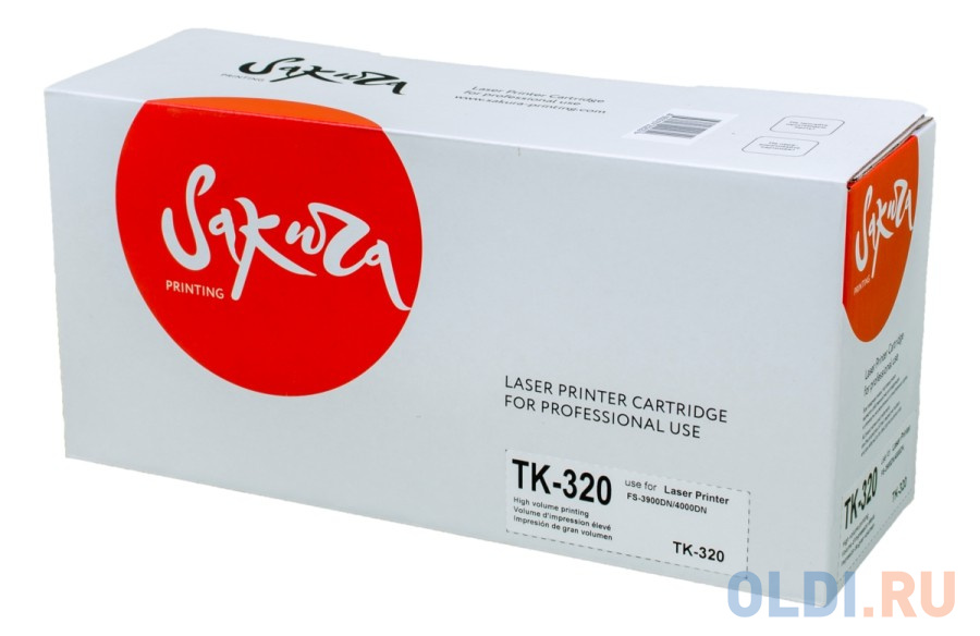 Картридж Sakura TK320 (1T02F90EUC) для Kyocera Mita FS-3900DN/FS-4000DN, черный, 15000 к.