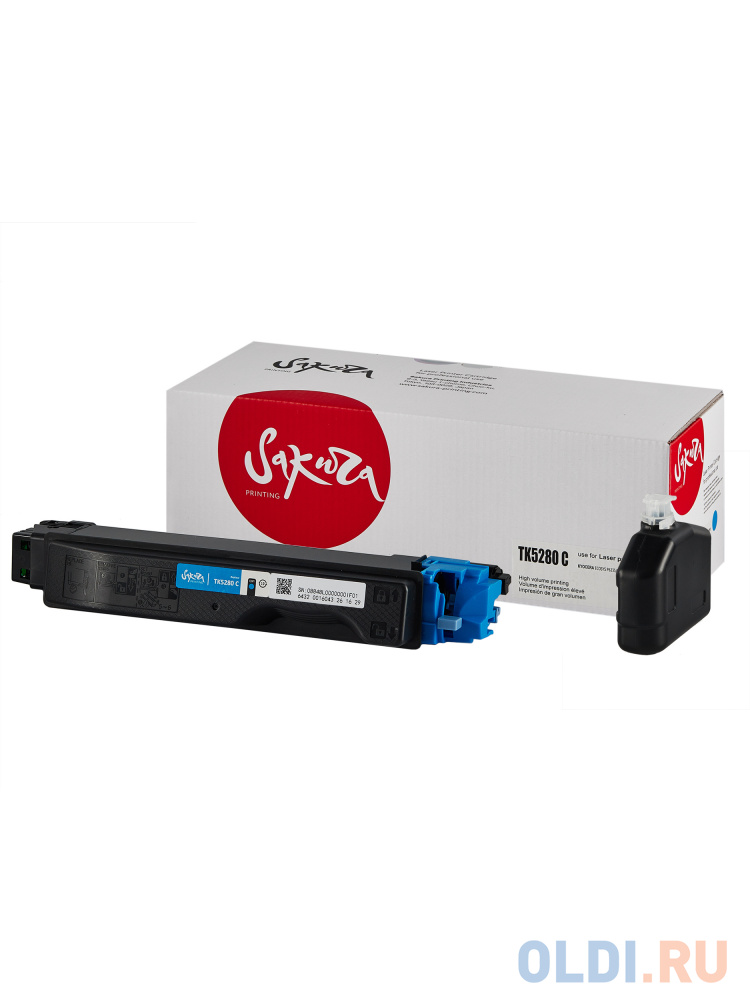 Картридж Sakura TK5280C (1T02TWCNL0) для Kyocera Mita P6235cdn, голубой, 11000 к SATK5280C - фото 3