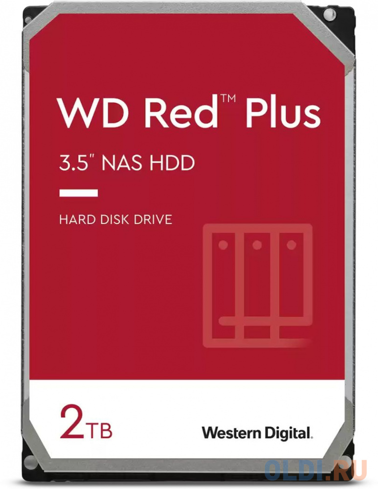 Жесткий диск WD SATA-III 2TB WD20EFPX NAS Red Plus (5400rpm) 64Mb 3.5"
