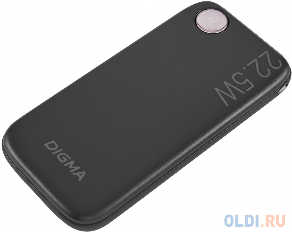 Мобильный аккумулятор Digma DGPF10B 10000mAh QC3.0/PD3.0 22.5W 3A USB-A/USB-C черный (DGPF10B22PBK) - фото 6