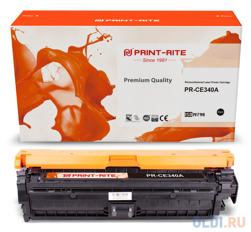 

Картридж лазерный Print-Rite TRHE94BPU1J PR-CE340A CE340A черный (13500стр.) для HP CLJ M775