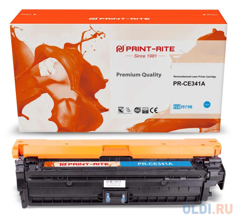 

Картридж лазерный Print-Rite TRHE95CPU1J PR-CE341A CE341A голубой (16000стр.) для HP CLJ M775