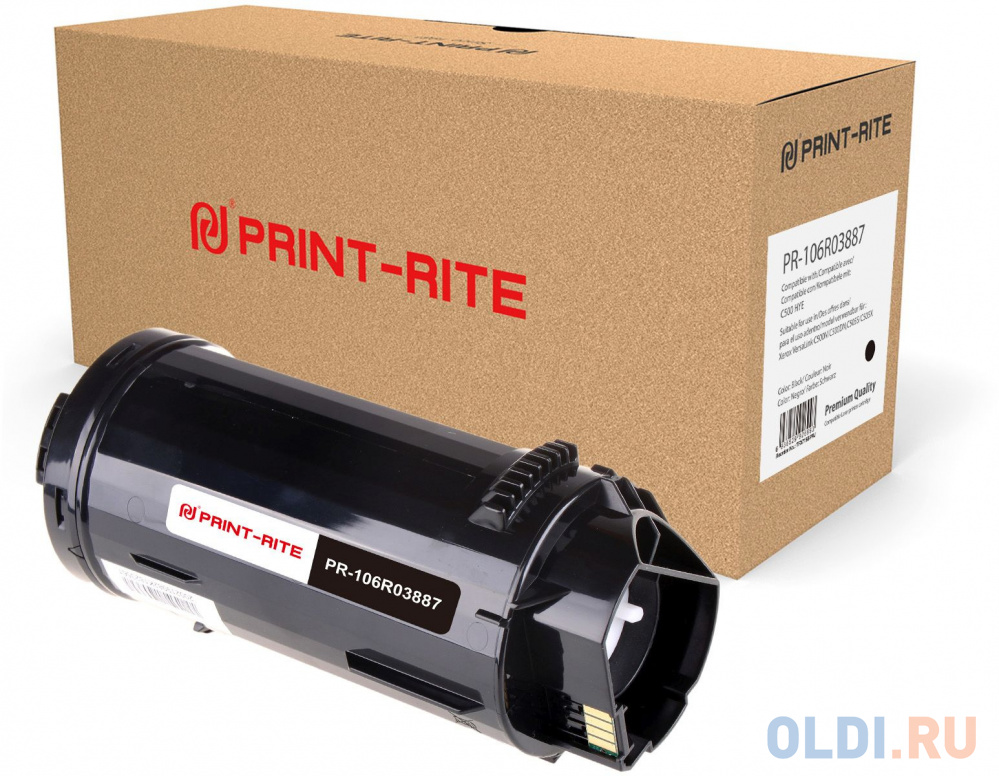 Картридж лазерный Print-Rite TFX715BPRJ PR-106R03887 106R03887 черный (12100стр.) для Xerox VersaLink C500/505