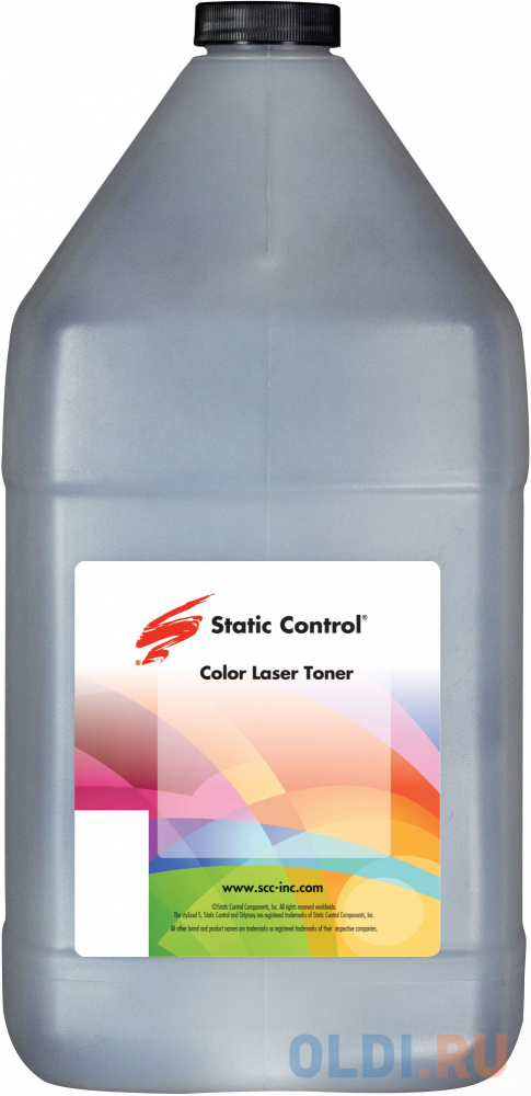 Тонер Static Control LMXOS2-1KG черный флакон 1000гр. для принтера Lexmark MX - фото 1