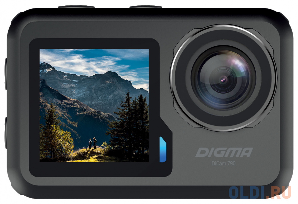 Экшн-камера Digma DiCam 790 1xCMOS 12Mpix черный DC790 - фото 1