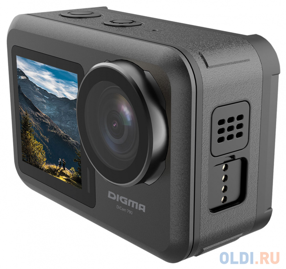 Экшн-камера Digma DiCam 790 1xCMOS 12Mpix черный DC790 - фото 3