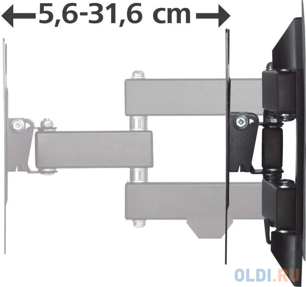 

Кронштейн для мониторов Ultramounts UM734SIL серый/серебристый 17"-27" макс.7кг крепление к столешнице поворот и наклон