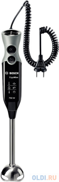 Блендер погружной Bosch MSM67170 750Вт чёрный - фото 1