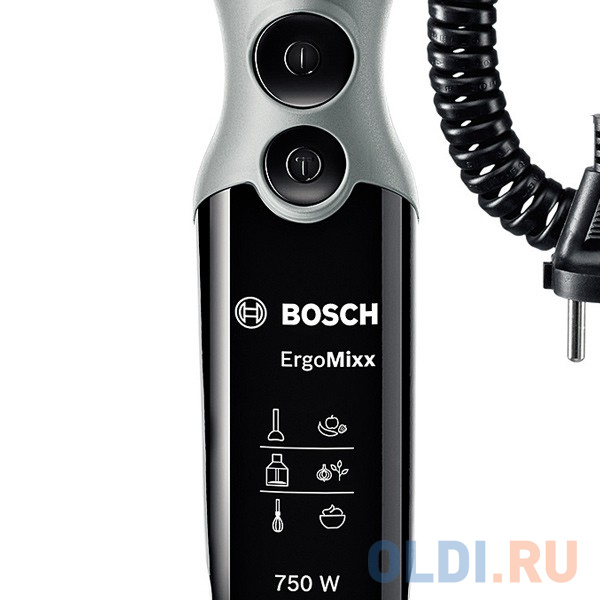 Блендер погружной Bosch MSM67170 750Вт чёрный - фото 2
