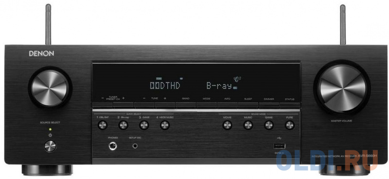 Ресивер AV Denon AVR-S660H 5.2 черный