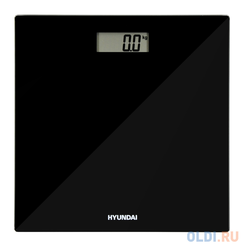 Весы напольные электронные Hyundai H-BS03239 макс.180кг черный - фото 1