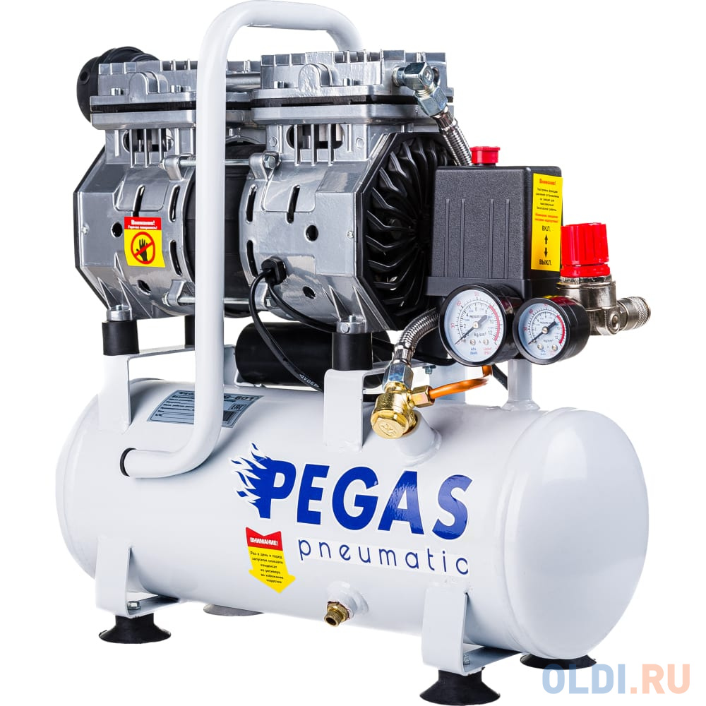 Pegas pneumatic малошумный компрессор PG-601 безмасляный 6615 шпилька для шпилькозабивного пистолета pegas pneumatic