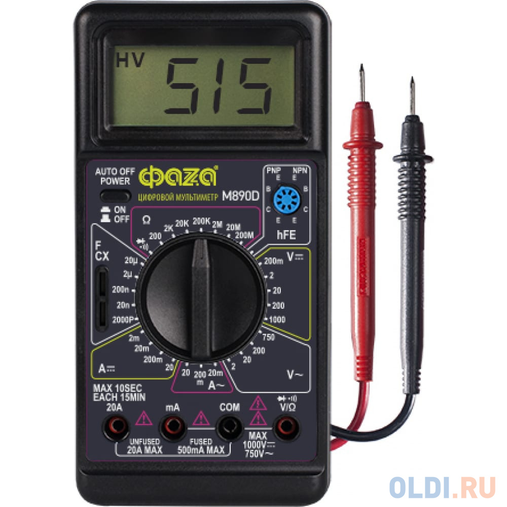 

ФАZА Мультиметр цифровой M890D 5008830