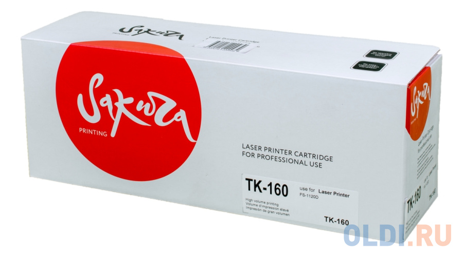 Картридж Sakura TK160 (1T02LY0NL0) для Kyocera Mita FS-1120, черный, 2500 к.