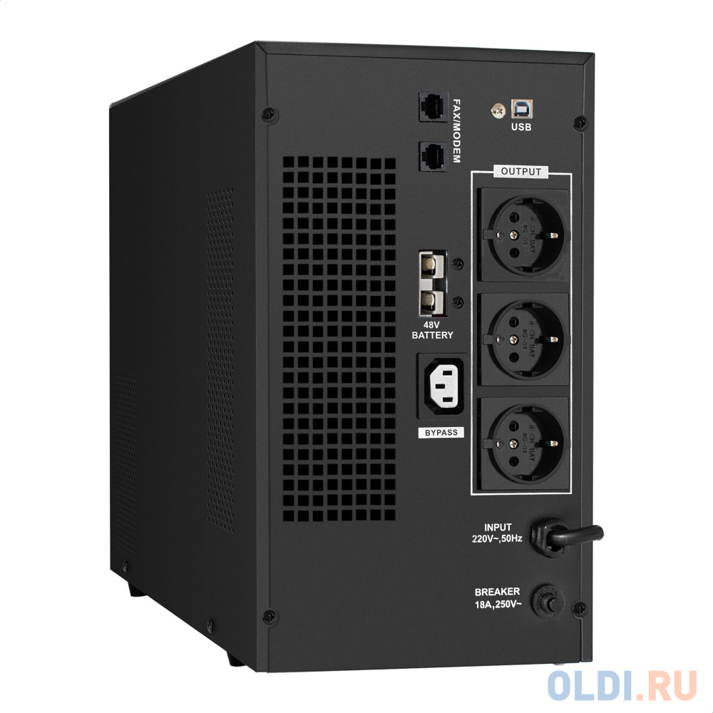 Комплект ИБП EX295990RUS + батарея 100Aч EX282985RUS 4шт (инвертор, синус, для котла) ExeGate SineTower SZ-3000.LCD.AVR.3SH.1C13.RJ.USB <3000VA/240 - фото 2