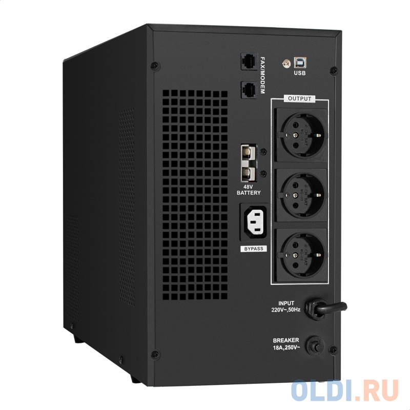 Комплект ИБП EX295990RUS + батарея 120Aч EX285657RUS 4шт (инвертор, синус, для котла) ExeGate SineTower SZ-3000.LCD.AVR.3SH.1C13.RJ.USB <3000VA/240 - фото 2