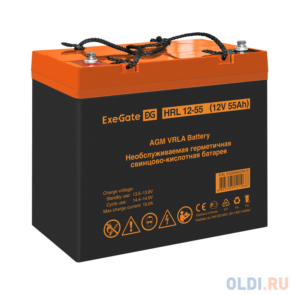 Комплект ИБП EX295995RUS + батарея 55Aч EX285652RUS 1шт (инвертор, синус, для котла, настенный) ExeGate FineSine SX-500.LCD.AVR.2SH <500VA/300W, чи EX296501RUS - фото 7
