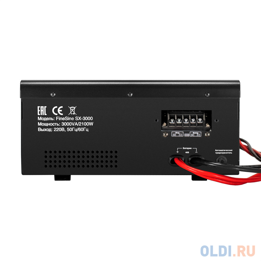 Комплект ИБП EX296003RUS + батарея 100Aч EX282985RUS 4шт (инвертор, синус, для котла, настенный) ExeGate FineSine SX-3000.LCD.AVR.2SH.T <3000VA/210 - фото 5