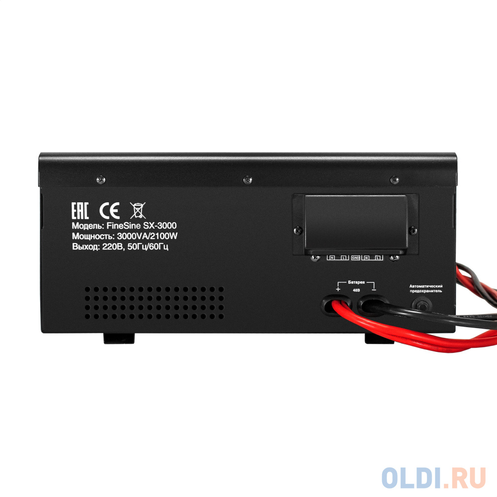 Комплект ИБП EX296003RUS + батарея 100Aч EX282985RUS 4шт (инвертор, синус, для котла, настенный) ExeGate FineSine SX-3000.LCD.AVR.2SH.T <3000VA/210 - фото 8