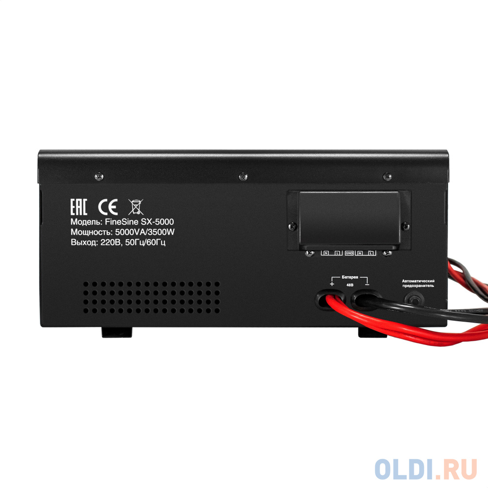 Комплект ИБП EX296004RUS + батарея 100Aч EX282985RUS 4шт (инвертор, синус, для котла, настенный) ExeGate FineSine SX-5000.LCD.AVR.2SH.T <5000VA/350 - фото 8