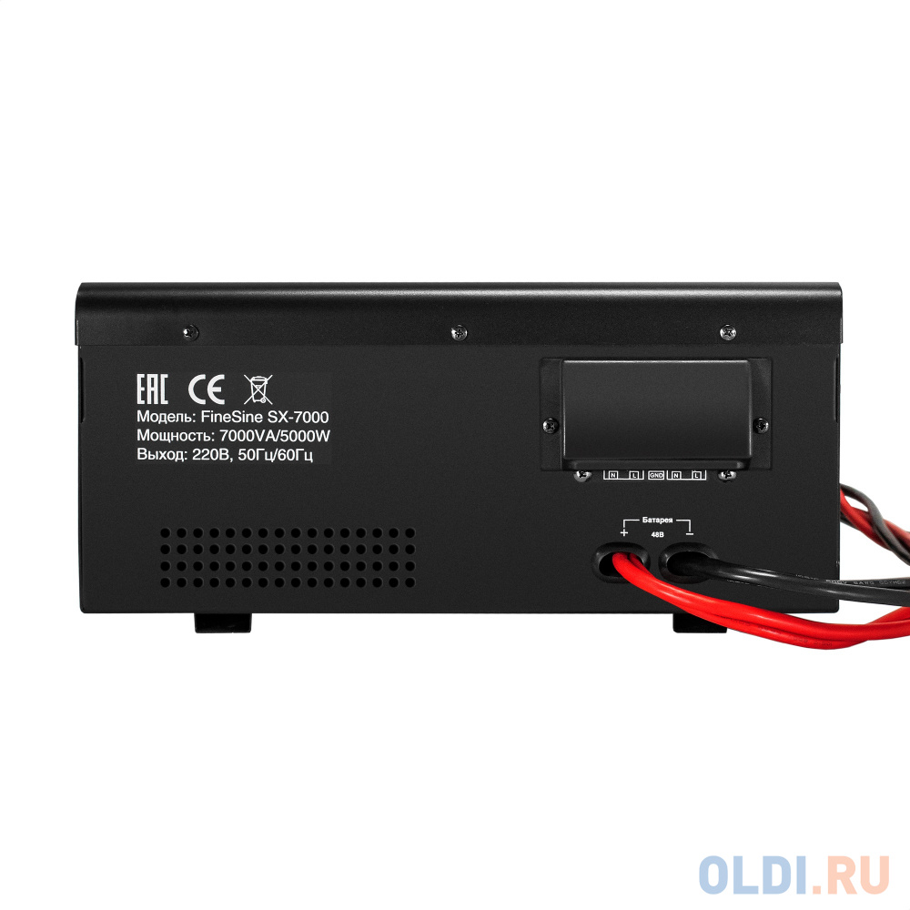 Комплект ИБП EX296005RUS + батарея 120Aч EX285657RUS 4шт (инвертор, синус, для котла, настенный) ExeGate FineSine SX-7000.LCD.AVR.2SH.T <7000VA/500 - фото 8