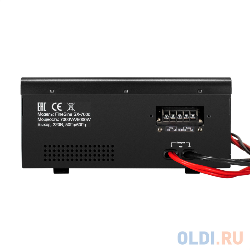 Комплект ИБП EX296005RUS + батарея 120Aч EX282988RUS 4шт (инвертор, синус, для котла, настенный) ExeGate FineSine SX-7000.LCD.AVR.2SH.T <7000VA/500 - фото 5