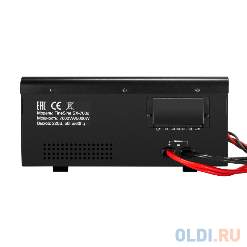 Комплект ИБП EX296005RUS + батарея 120Aч EX282988RUS 4шт (инвертор, синус, для котла, настенный) ExeGate FineSine SX-7000.LCD.AVR.2SH.T <7000VA/500 - фото 8