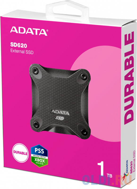 Твердотельный диск 1TB A-DATA SD620, External, USB 3.2, [R/W -550/500 MB/s] черный Вид№6