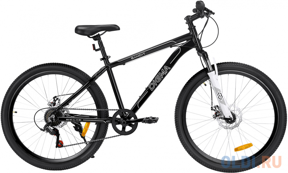 

Велосипед Digma Bandit горный рам.:16" кол.:26" черный 14.65кг (BANDIT-26/16-AL-S-BK)