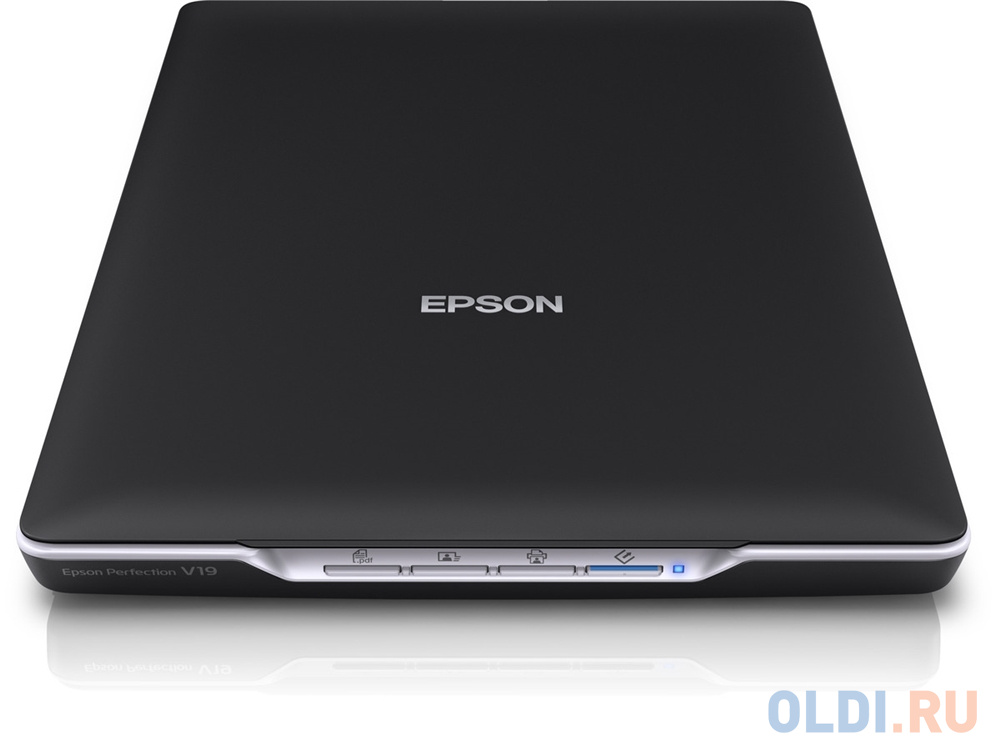 

Сканер Epson Perfection V19 (A4, планшетный, CIS, 4800dpi, 48/24bit, USB) (B11B231503)
