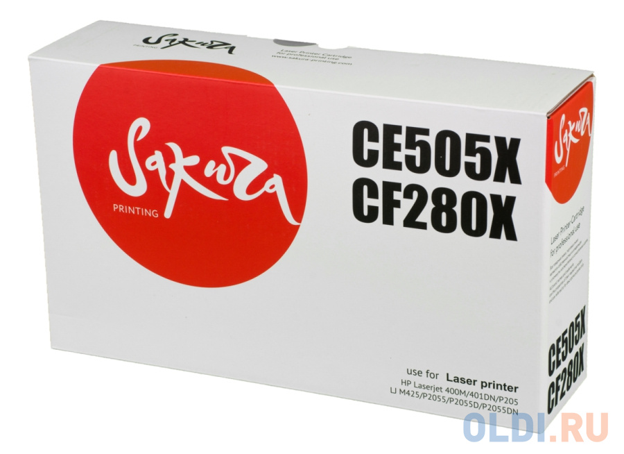 Картридж Sakura CE505X/CF280X для HP Laserjet 400M/401DN/P205/LJ M425/P2055/P2055D/P2055DN черный 6500стр