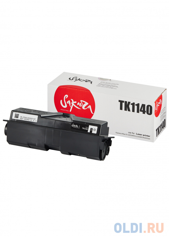 Картридж Sakura TK1140 для Kyocera Mita FS-1035MFP/1135MFP/M2035dn черный 7200стр SATK1140 - фото 3