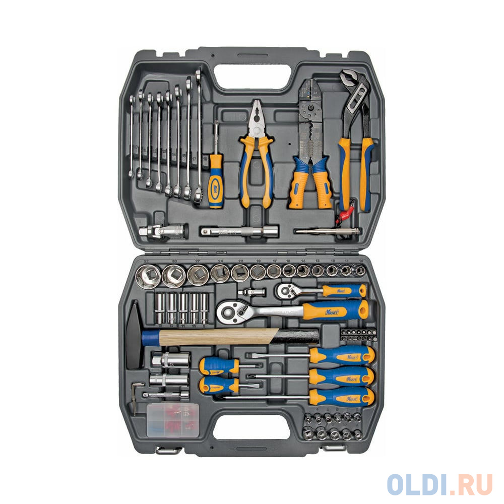 

KRAFT Набор инструмента 1/2 Dr и 1/4 Dr 99 предметов KT 700307
