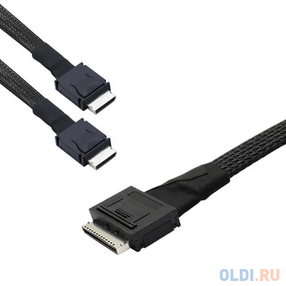 Кабель Amphenol RML80-0249/RML42-0249 Cable OcuLink SFF8611 8i to 2x SFF8611 4i, length= 80cm, OEM